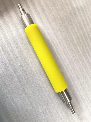 rouleau revêtu de caoutchouc sur mesure, rouleau de convoyeur revêtu de caoutchouc, rouleau de caoutchouc